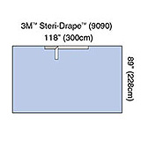 3M STERI-DRAPE Adhesive Drape Sheet, 118" x 90", Absorbent Impervious Material, 12/box, 2 box/case. MFID: 9090
