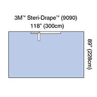 3M STERI-DRAPE Adhesive Drape Sheet, 118" x 90", Absorbent Impervious Material, 12/box, 2 box/case. MFID: 9090