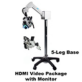 Colpo-Master I Suspension-Arm LED Colposcope, HDMI Video Package with HD Camera, & HD 1080p Monitor, 5 Leg Base. MFID: CS-105T-HDM
