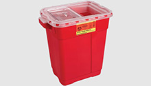 BD Sharps Collector Locking Wall Cabinet for 5.4 qt., 13&#189;" x 13&#190;" x 5&#188;". MFID: 305017