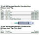 BD Syringe, 10mL w/ blunt fill needle & Luer-Lok tip, 18 G x 1&#189;", 100/box, 4 box/case. MFID: 305064