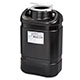 BD 5 Gallon Black BD Sharps Collector with open top. One piece (18 x 10.5 x 7.5), 8/case. MFID: 305067