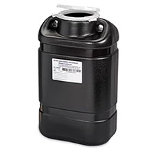 BD RCRA Hazardous Waste Container, 5 gal, Hinge Cap, Black (18 x 10.5 x 7.5), 8/case. MFID: 305067