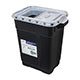 BD Recykleen RCRA Hazardous Waste Container, 9 gal, slide top with gasket, black (18.75x17.75x11.75), 8/case. MFID: 305069 (USA ONLY)