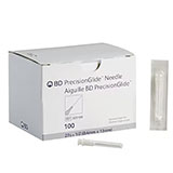 BD PrecisionGlide 27 G x &#189;" Needle, Regular Bevel, Sterile, Grey, Luer Tip, 100/box, 10 box/case. MFID: 305109 (USA ONLY)