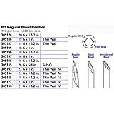 BD PrecisionGlide 16 G x 1&#189;" Regular Bevel Use Needle, Sterile, 100/box, 10 box/case. MFID: 305198