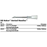 BD Nokor Vented Needle, 16 G x 1" Thin Wall Non-Coring Vented Needle,10/box,10 box/case. MFID: 305213
