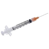 BD Integra Syringe 3mL Syringe w/ Detachable Retracting 25 G x 5/8" Needle, 100/box, 4 box/case. MFID: 305269