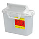 BD Patient/ Exam Room Sharps Collector. 2 Gal, Clear, Horiz. Entry, 12"x13.5"x6" CB Door. MFID: 305422