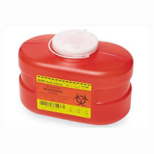 BD Sharps Collector, 3.3 Qt, Small, Red, 24/case. MFID: 305488