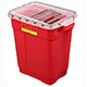 BD Sharps Collector, 9 Gal, Slide Top Gasketed, Red, 8/case. MFID: 305602