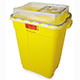 BD Chemotherapy Sharps Collector, 19 Gal, Slide Top Gasketed, Yellow, 5/case. MFID: 305613