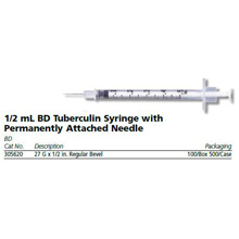 BD 309625 Integra Sterile Tuberculin 1mL Syringes with Needle_26g x 3/8L -  S8240-2 - General Laboratory Supply