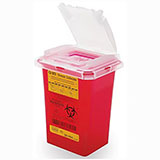 BD Sharps Collector, 1.0 Qt, Phlebotomy, Red, 60/case. MFID: 305635