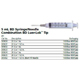 BD Syringe/Needle Combination, 5mL w/ luer-Lok tip, 21 G x 1&#189;", 100/box, 4 box/case. MFID: 309633