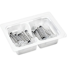 BD Syringe, 1mL, Luer Slip Tip, Sterile Tray Pak, Latex Free (LF), 25 tray/box, 12 box/case. MFID: 309701