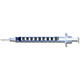 BD Syringe, 1mL Insulin, P Ndl, 27 G x 5/8", U-100 Micro-Fine IV, Orange, 100/box, 5 box/case. MFID: 329412