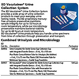 BD VACUTAINER Urine Complete Kit, 50/case. MFID: 364956
