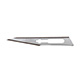Aspen Bard-Parker Safetylock Blades - Sterile Rib-Back Carbon Steel Blades, Size 11, 50/box, 3 box/case. MFID: 371151