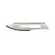 Aspen Bard-Parker Rib-Back Carbon Steel Blade, Non-Sterile, Size 23, 6/strip, 25 strips/case. MFID: 371323