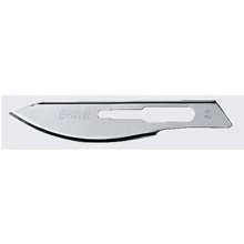 Aspen Bard-Parker Rib-Back Carbon Steel Blade, Non-Sterile, Size 24, 6/strip, 25 strips/case. MFID: 371324