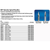 BD QUINCKE Spinal Needle, 25 G x 3&#189;", Blue, 25/box, 4 box/case. MFID: 405180