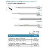 Wet-Field Hemostatic Eraser Bipolar 18G, blunt tip, angled 45 degrees. MFID: 221251