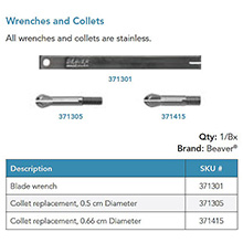 Beaver Chuck Collet replacement for 371410 handle. MFID: 371415