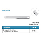 Beaver Orthopedic Mini-Blade. Length 1.255 inches. MFID: 374562