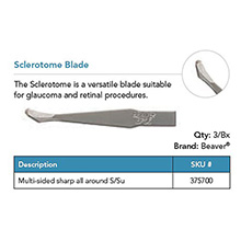 Beaver Sclerotome Blade, Multi-sided, sharp all around. MFID: 375700