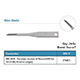 Beaver Mini-Blades, Narrower version of 376400. For minimally invasive surgery. MFID: 376401