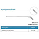 Beaver Myringotomy Blade, Spear tip, narrow shaft, offset 45 degrees. MFID: 377120