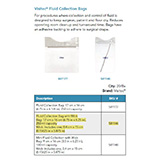 BVI Fluid Collection Bag with Wick, 250ml, 20/bx. MFID: 581146