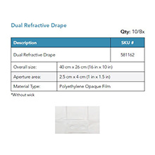 BVI Dual Refractive Face Drape, 10/bx. MFID: 581162