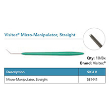 Visitec Micro Manipulator (plastic handle), Angled, 0.35 mm diameter, blunt tip. MFID: 581441