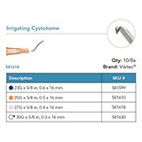 Visitec Irrigating Cystotomes, Irrigating Cystotome, .60 x 16 mm (23G x 5/8 in). MFID: 581599