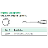 Visitec Irrigating Vectis [Pearce], .50 mm (25G), 5 mm wide. MFID: 581619