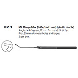 Visitec IOL Manipulator [Jaffe/Maltzman] (plastic handle), Angled 45 degrees. MFID: 585022