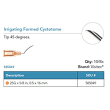 Visitec Irrigating Cystotome, .50 x 16 mm (25G x 5/8 in). MFID: 585049