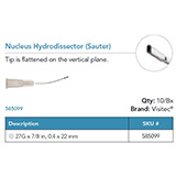 Visitec Nucleus Hydrodissector [Sauter], .40 x 22 mm (27G x 7/8 in). MFID: 585099