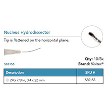 Visitec Blunt Tip Irrigating Cystotome [Kellan], .50 x 22 mm (25G x 7/8 in). MFID: 585115