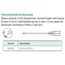 Visitec Vitreoretinal Brush [Grizzard], .90 mm (20G). MFID: 585139