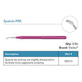 Visitec PRK Spatula, Thin, smooth bottom edge for gently scraping away epithelium. MFID: 585213