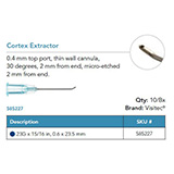 Visitec Cortex Extractor [Blumenthal], .60 x 23.5 mm (23G x 15/16 in). MFID: 585227