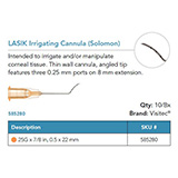 Visitec LASIK Irrigating Cannula [Solomon], .50 x 22 mm (25G x 7/8 in). MFID: 585280