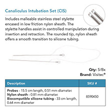 Visitec C-Line CIS. Includes stainless steel stylette in low friction nylon sheath. MFID: 8590450