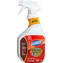 CLOROX Disinfecting Bio Stain & Odor Remover, Trigger spray, 32 oz. MFID: 31903