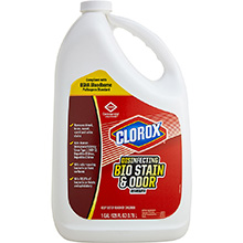 CLOROX Disinfecting Bio Stain & Odor Remover, Refill Bottle, 128 oz. MFID: 31910