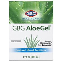 CLOROX HealthLink GBG AloeGel, Instant Hand Sanitizer, Refill, 27 oz, Bag-in-Box. MFID: 32376