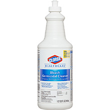 CLOROX Healthcare Bleach Germicidal Cleaner, 32oz, Pull Top. MFID: 68832